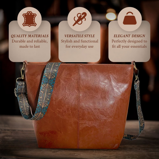 Vintage Charm Handmade Vintage Leather Shoulder Bag