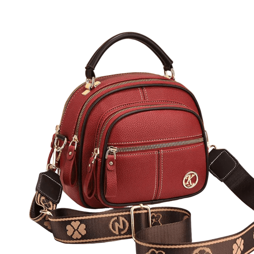 Stylish Leather Bag with Shoulder Strap