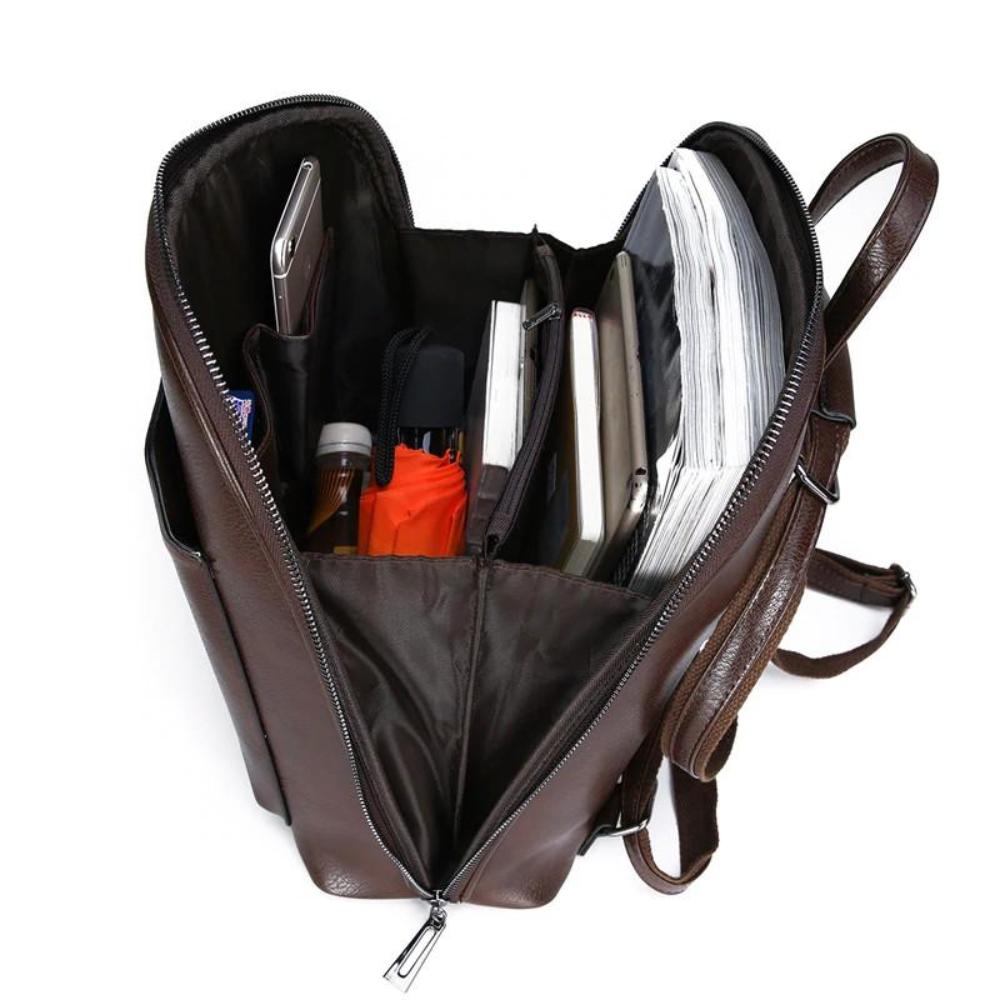 Urban Voyager Dual-Zip Minimalist Carry Backpack