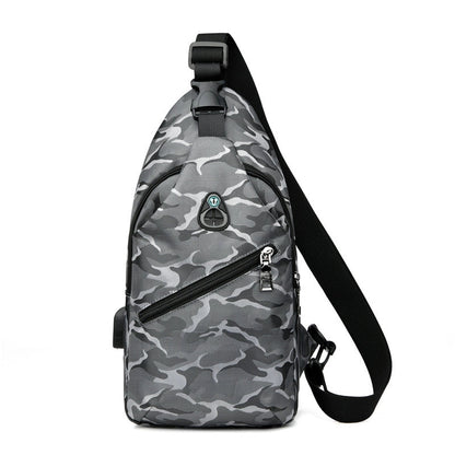 New Fashion Men's Shoulder Messenger Bag Shoulder Bag Korean Leisure Chest Bag Men's Bag