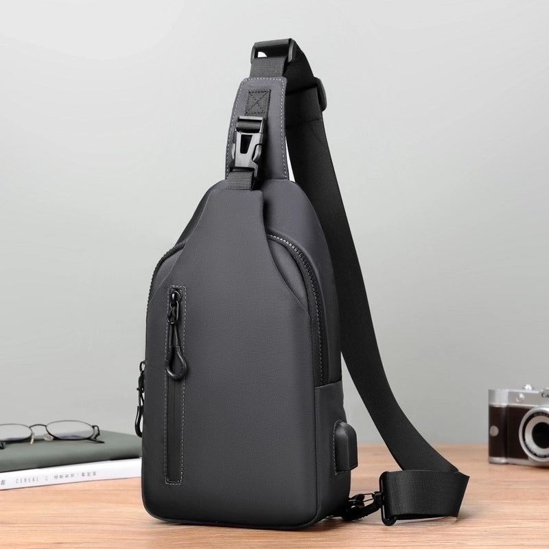 Men's Fashion Solid Color Oxford Cloth Waist Bags