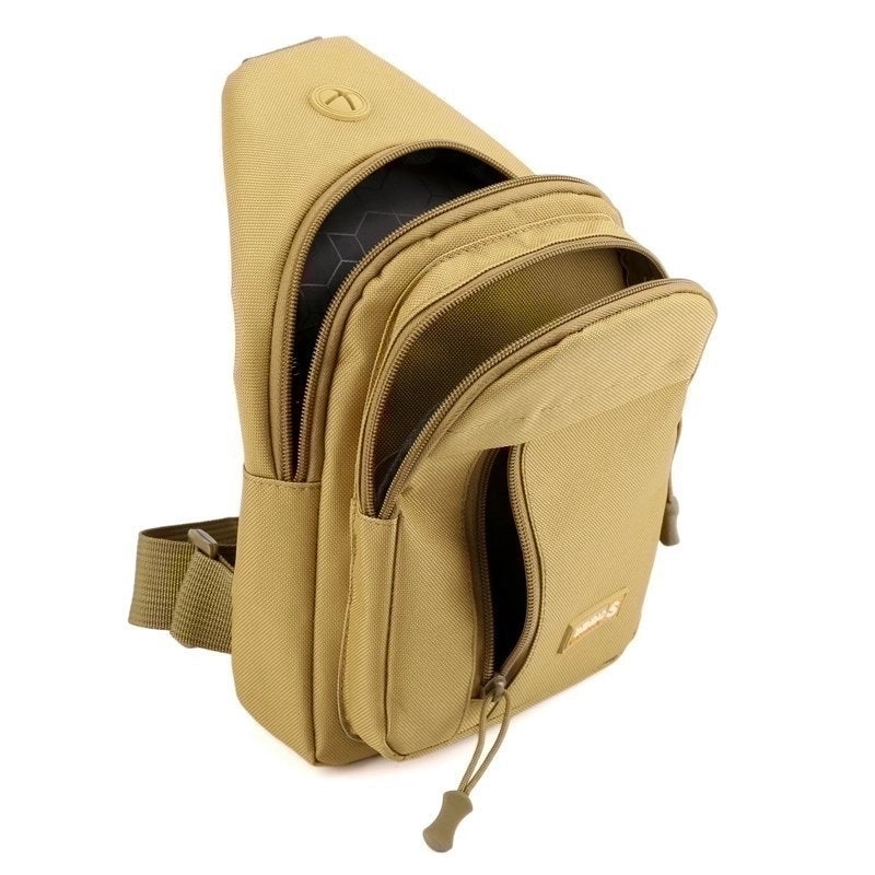 Men's Classic Style Solid Color Oxford Cloth Waist Bags