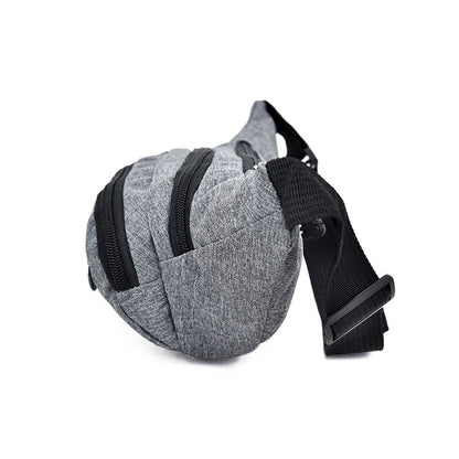 Men's Classic Style Solid Color Oxford Cloth Waist Bags