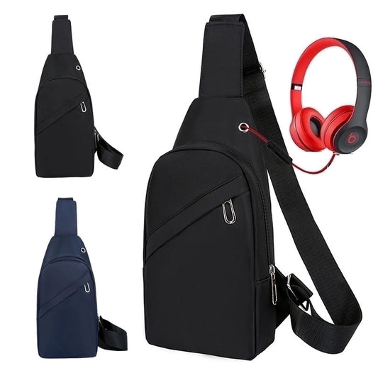 Men's Basic Streetwear Sports Solid Color Oxford Cloth Waist Bags