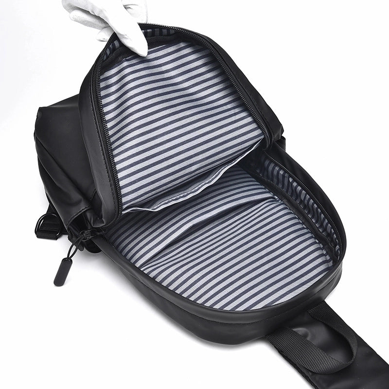 Men's Basic Solid Color Polyester Waist Bags
