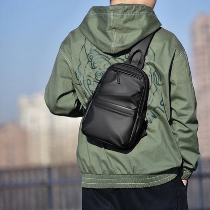 Men's Basic Solid Color Polyester Waist Bags