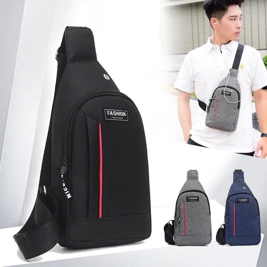 Men's Sports Solid Color Canvas Waist Bags