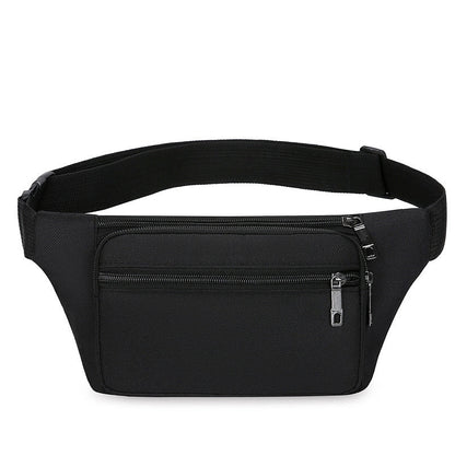 Men's Classic Style Solid Color Oxford Cloth Waist Bags