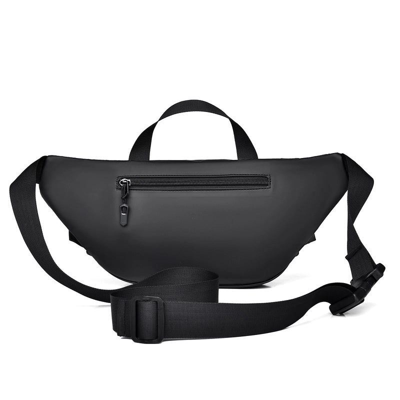 Men's Solid Color Oxford Cloth Zipper Fanny Pack
