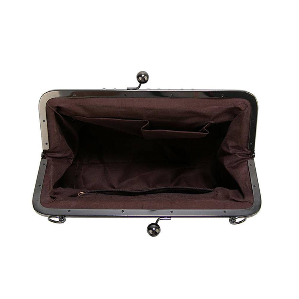Elegant Retro Vintage Kiss-Lock Handbag
