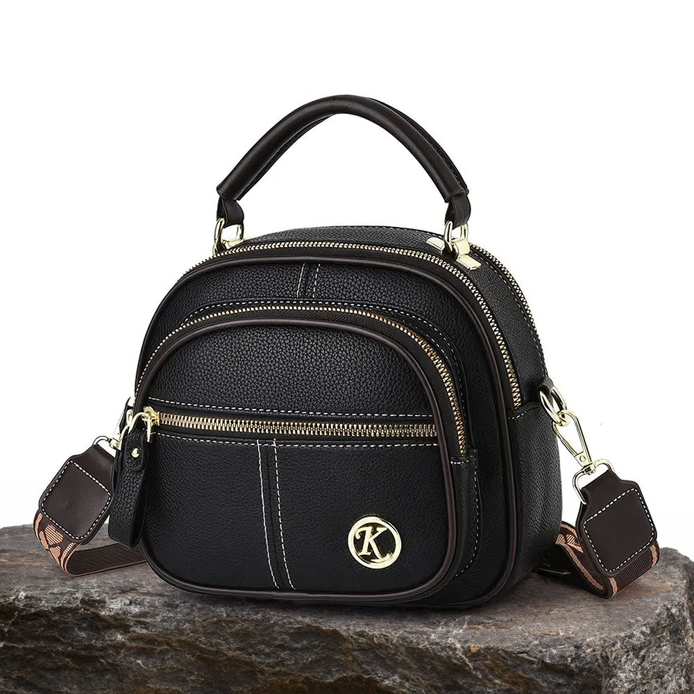 Stylish Leather Bag with Shoulder Strap