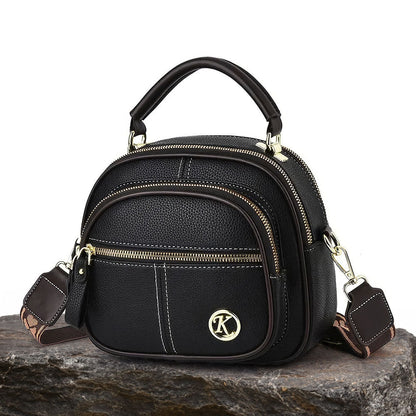Stylish Leather Bag with Shoulder Strap