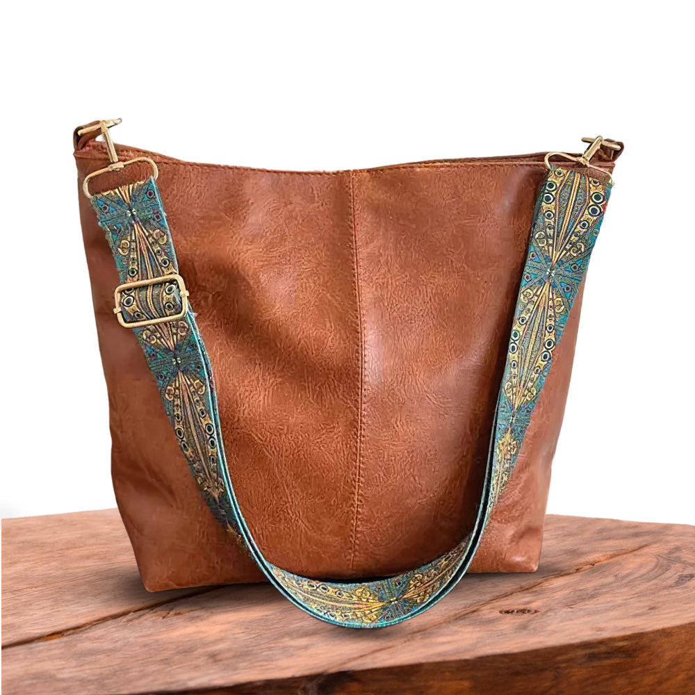 Vintage Charm Handmade Vintage Leather Shoulder Bag