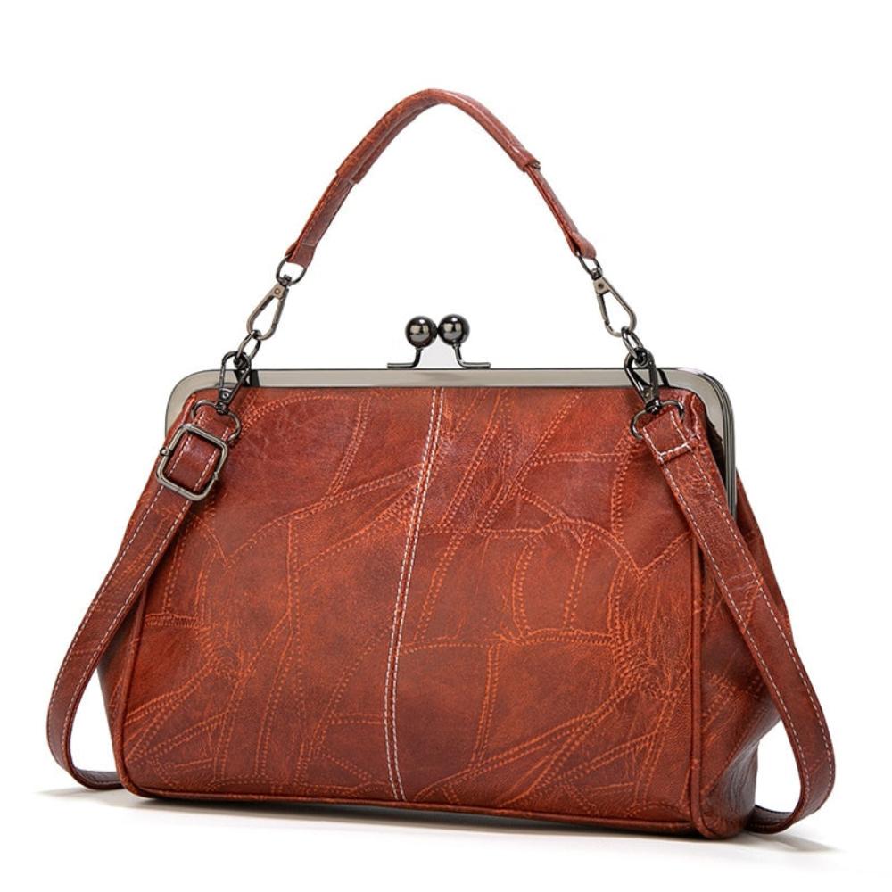 Elegant Retro Vintage Kiss-Lock Handbag