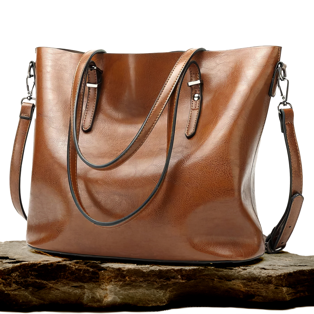 Vintage Leather Shoulder Handbag for Women Fashion