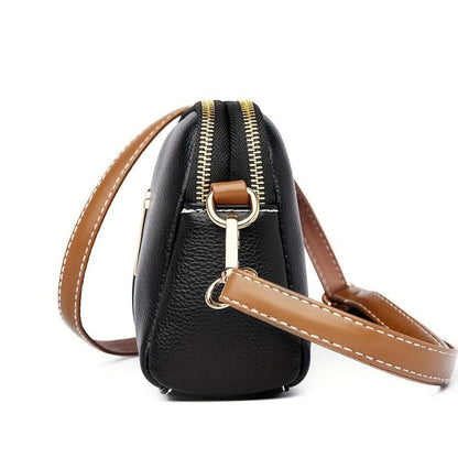 Stylish Embossed Leather Crossbody Bag for Women