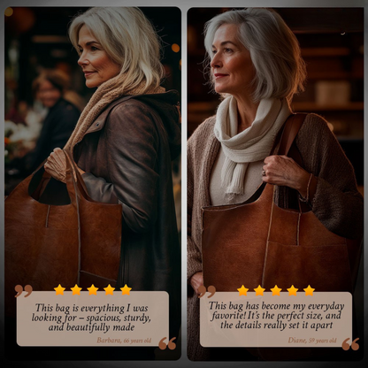 Elegant Vintage Leather woman's Handbag