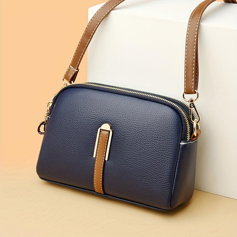 Stylish Embossed Leather Crossbody Bag for Women