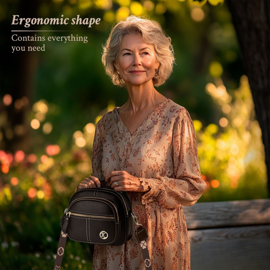 Stylish Leather Bag with Shoulder Strap