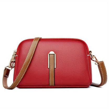 Stylish Embossed Leather Crossbody Bag for Women