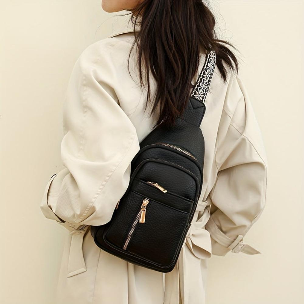 Hazel Stylish Vintage Chest Crossbody Shoulder Bag