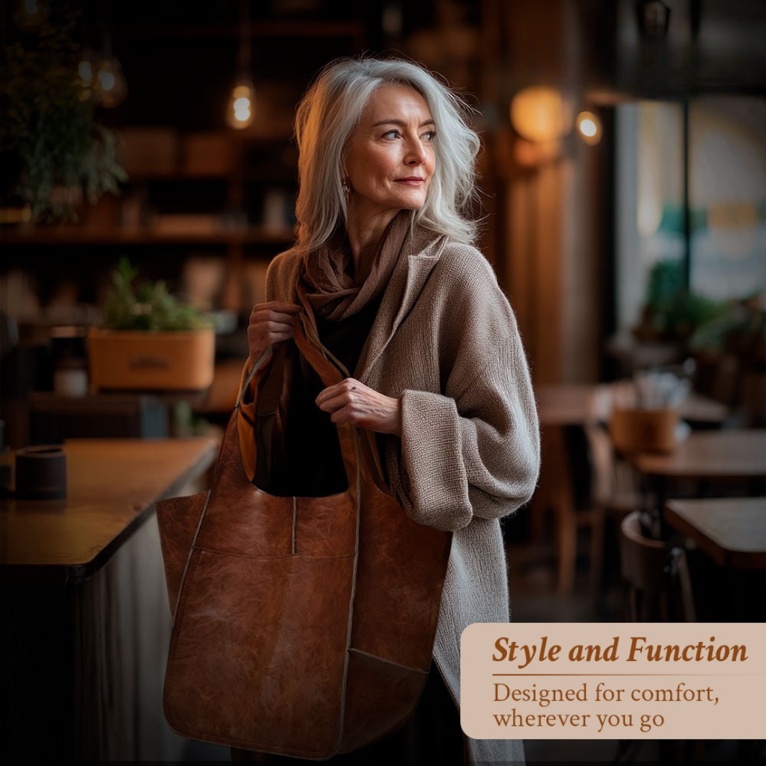 Elegant Vintage Leather woman's Handbag