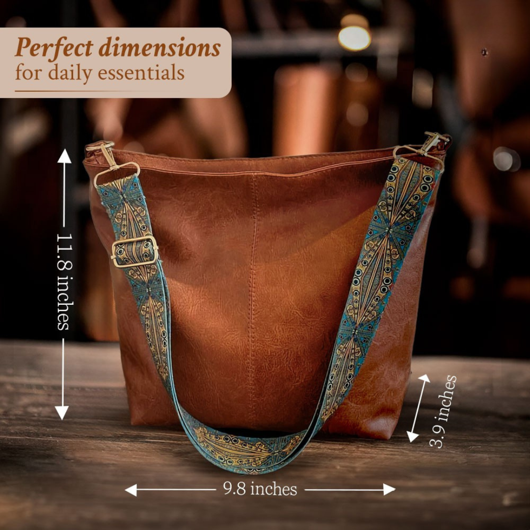 Vintage Charm Handmade Vintage Leather Shoulder Bag