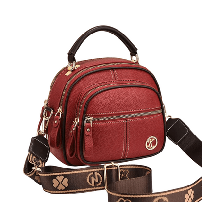 Stylish Leather Bag with Shoulder Strap