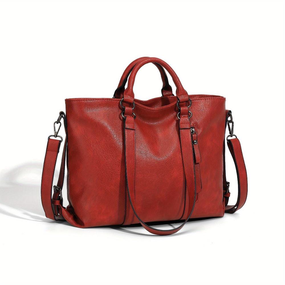 Charlotte’s Elegant Vintage Classic Leather Tote Bag