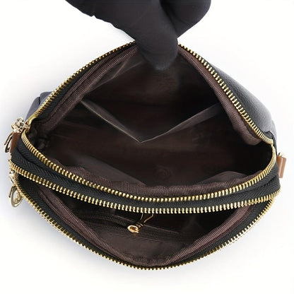 Stylish Embossed Leather Crossbody Bag for Women
