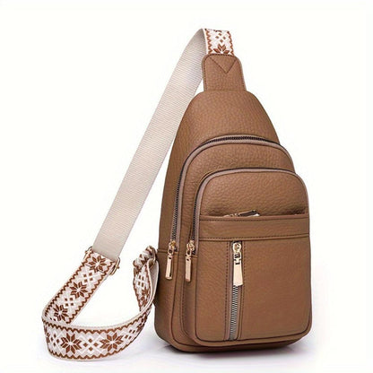 Hazel Stylish Vintage Chest Crossbody Shoulder Bag