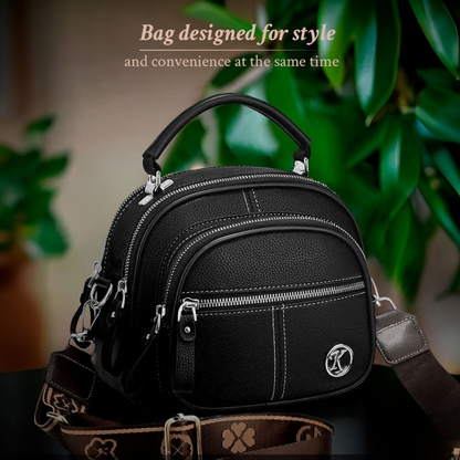 Stylish Leather Bag with Shoulder Strap