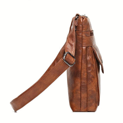 Clara Vintage Leather Crossbody Bag for Women