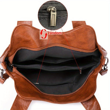 Classic Retro Tote Shoulder Leather Bag