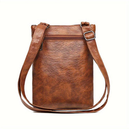 Clara Vintage Leather Crossbody Bag for Women