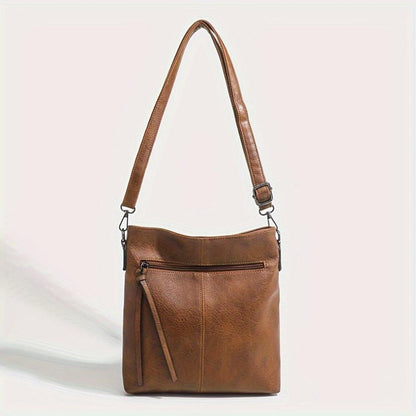 Lena Retro Square Stylish Leather Crossbody Bag