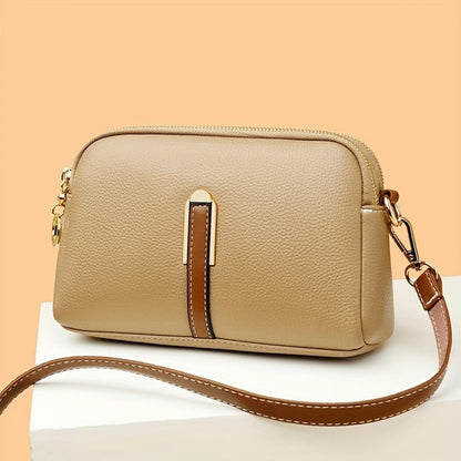 Stylish Embossed Leather Crossbody Bag for Women