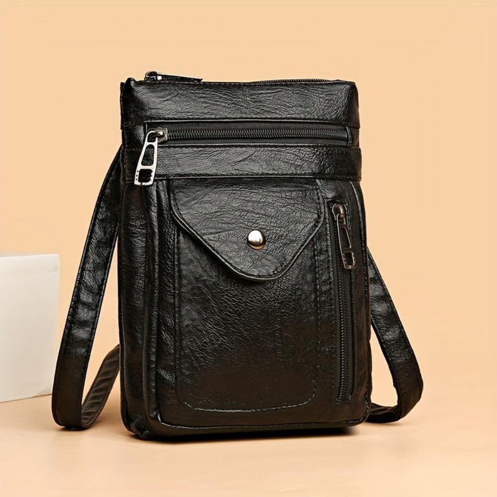 Clara Vintage Leather Crossbody Bag for Women