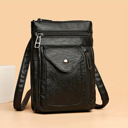 Clara Vintage Leather Crossbody Bag for Women