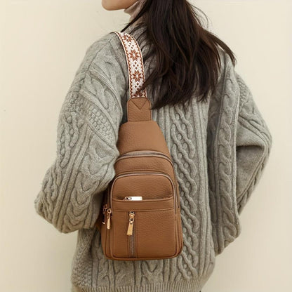 Hazel Stylish Vintage Chest Crossbody Shoulder Bag