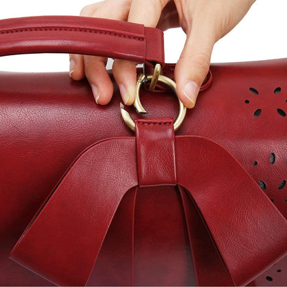 Elegant Bow-Tie Satchel Handbag for Women