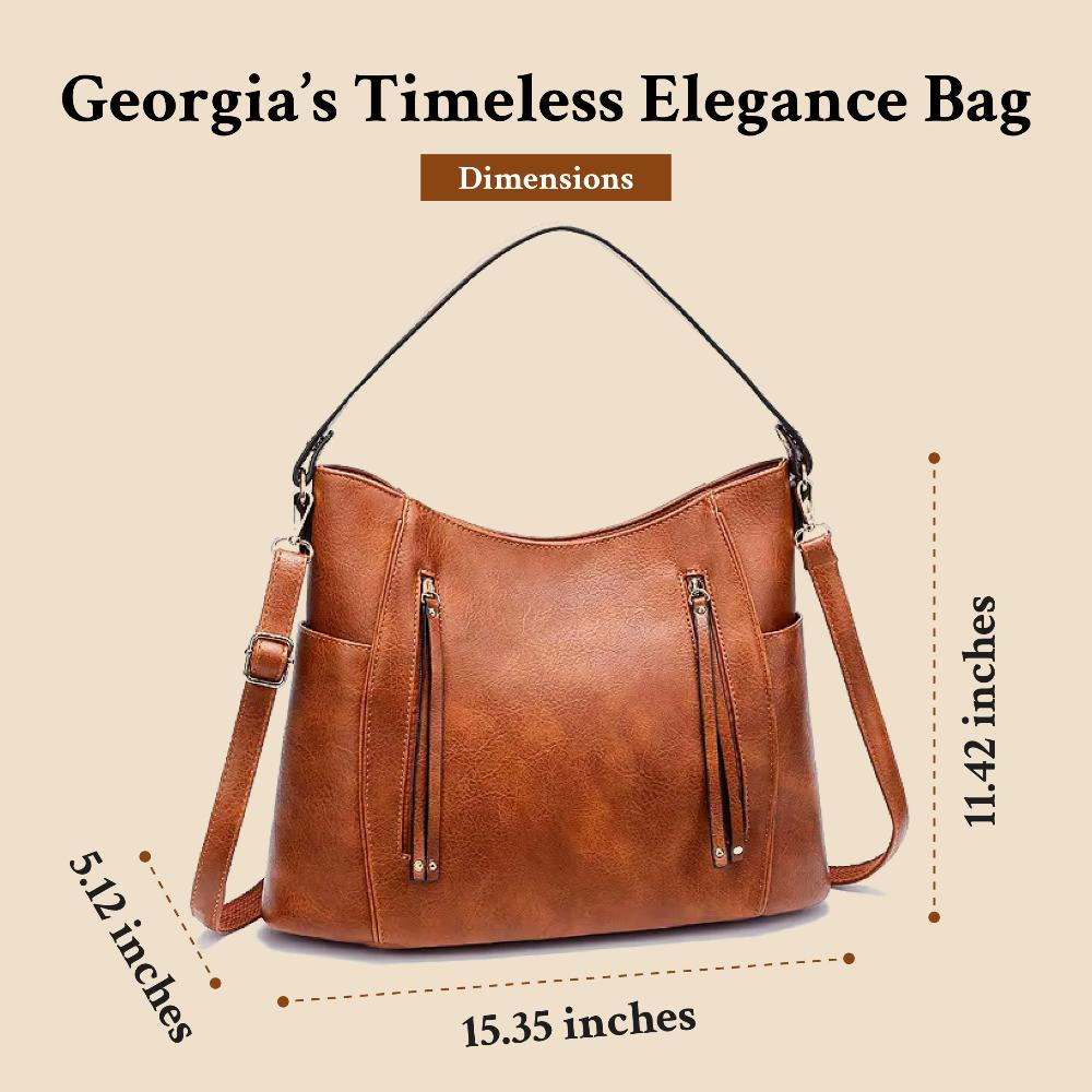 Georgia’s Classic Charm Retro-Inspired Shoulder Tote Bag
