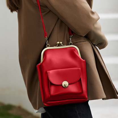 Retro Chic Vintage Kiss Lock Handbag Essential