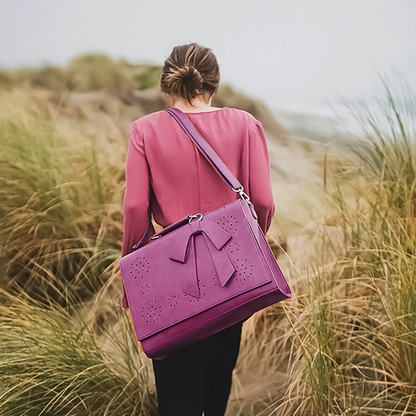 Elegant Bow-Tie Satchel Handbag for Women