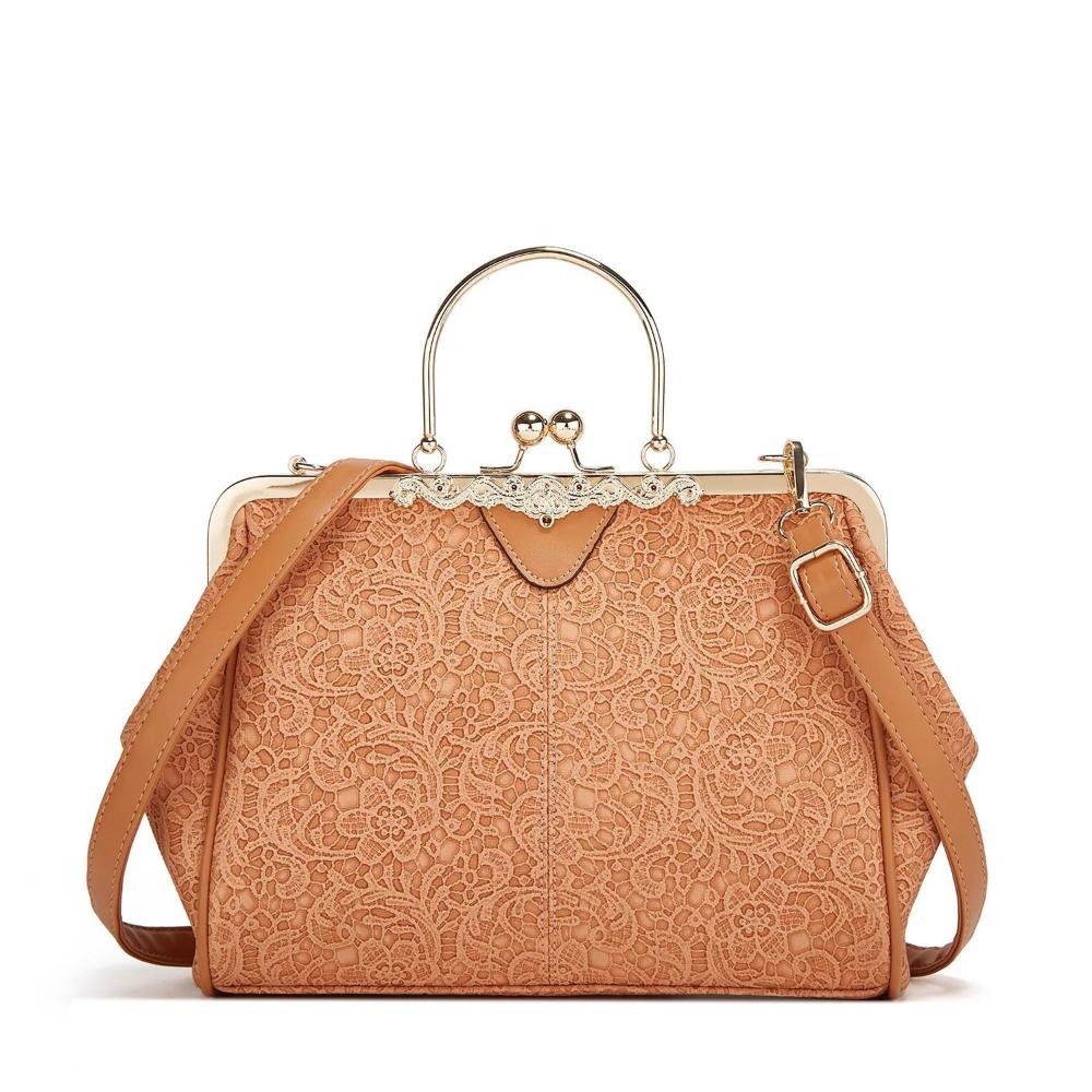 Elegant Retro Vintage Kiss-Lock Handbag