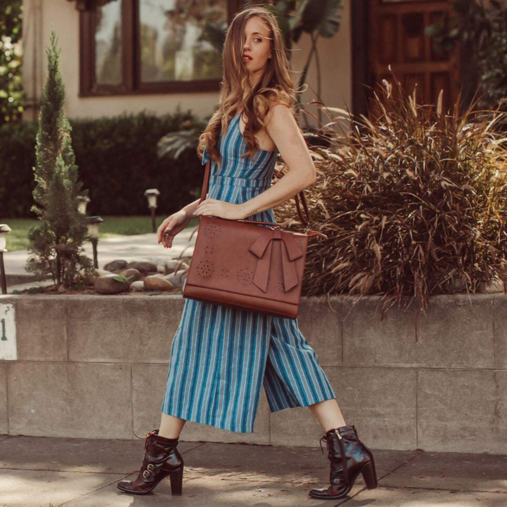 Elegant Bow-Tie Satchel Handbag for Women