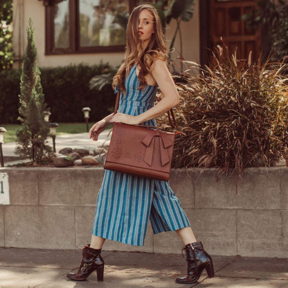 Elegant Bow-Tie Satchel Handbag for Women