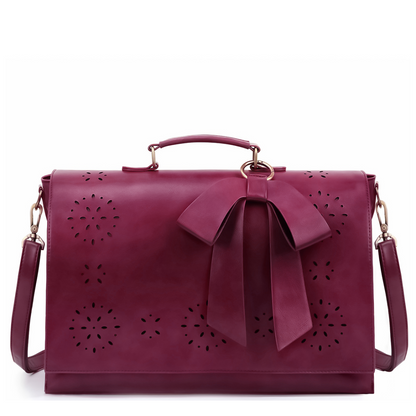 Elegant Bow-Tie Satchel Handbag for Women