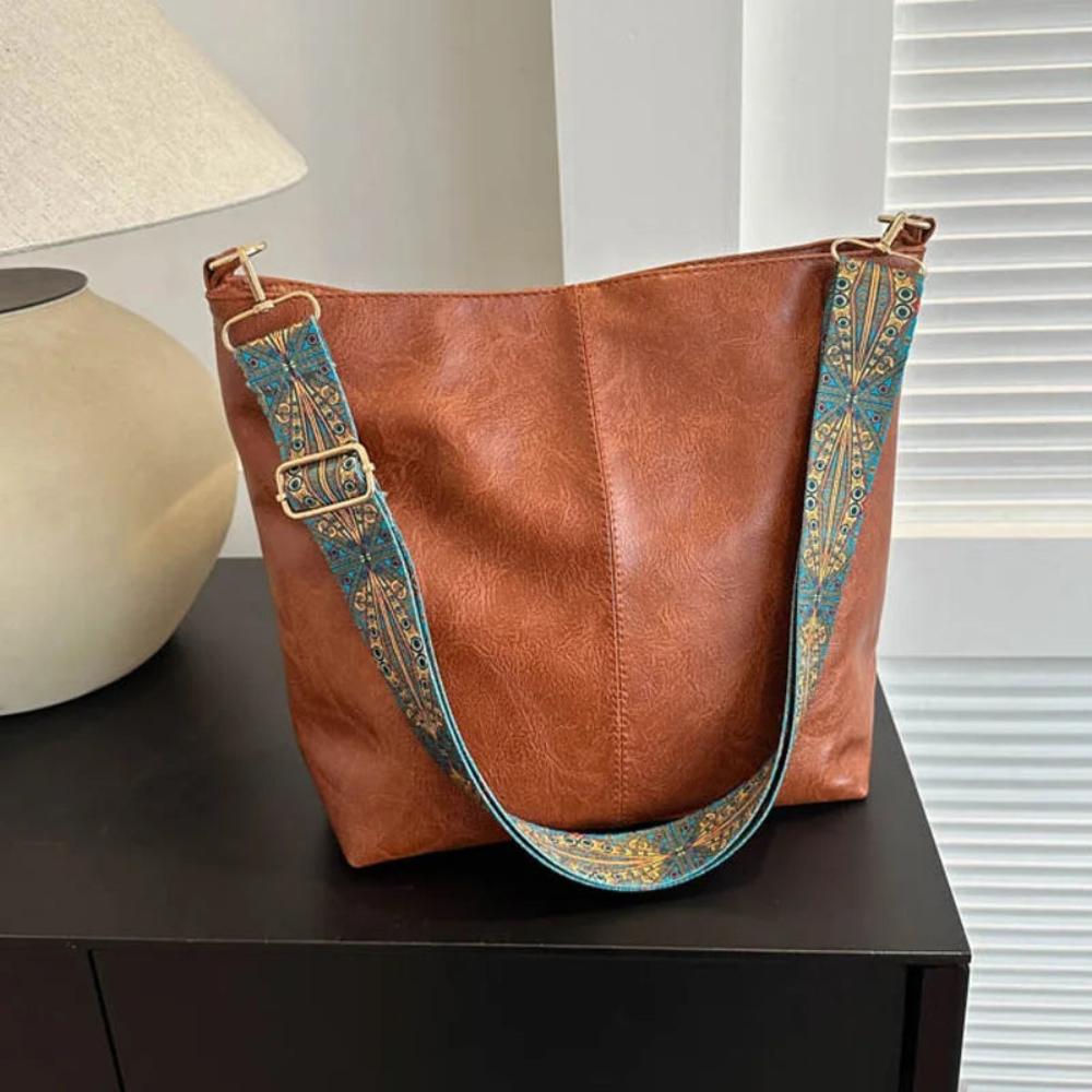 Vintage Charm Handmade Vintage Leather Shoulder Bag