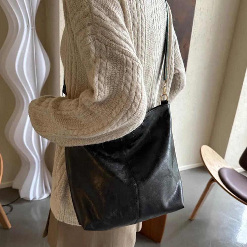 Vintage Charm Handmade Vintage Leather Shoulder Bag